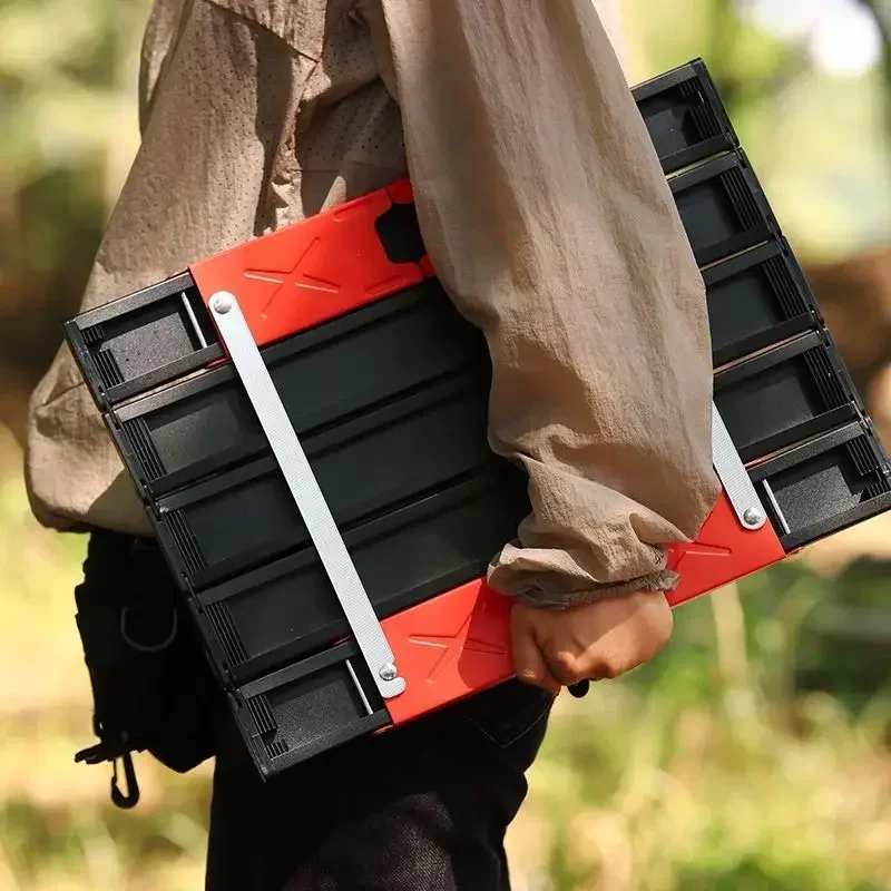 طاولة الشاطئ المحمولة في الهواء الطلق خفيفة الوزن قابلة للطي طاولة تخييم صغيرة من الألومنيوم حديقة رحلة حفلة المشي لمسافات طويلة الجدول #4