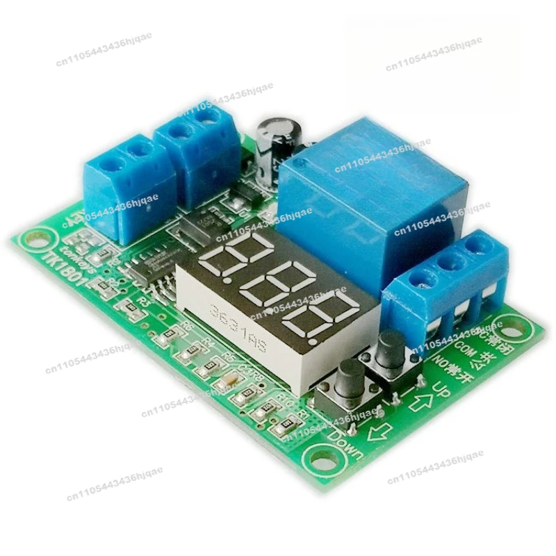 3-Bit Digital Display Time Relay Module, Trigger Start, Countdown Stop Dynamic Button Adjustment