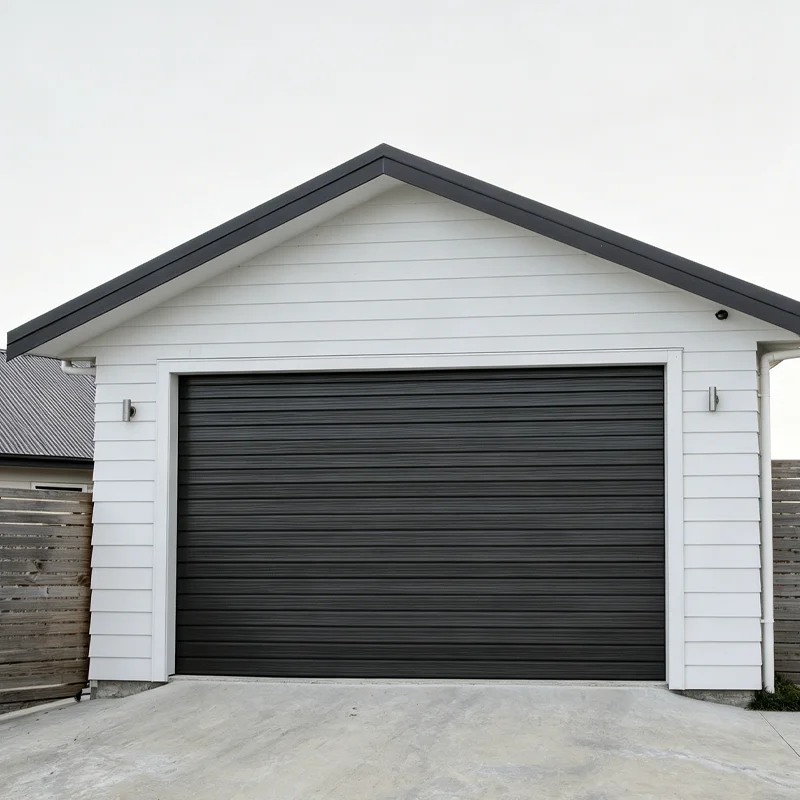 Villa Aluminum Alloy Grille Garage Door Anodized Coating Rainproof Rustproof Garage Doors Remote Control Open The Garage Doors