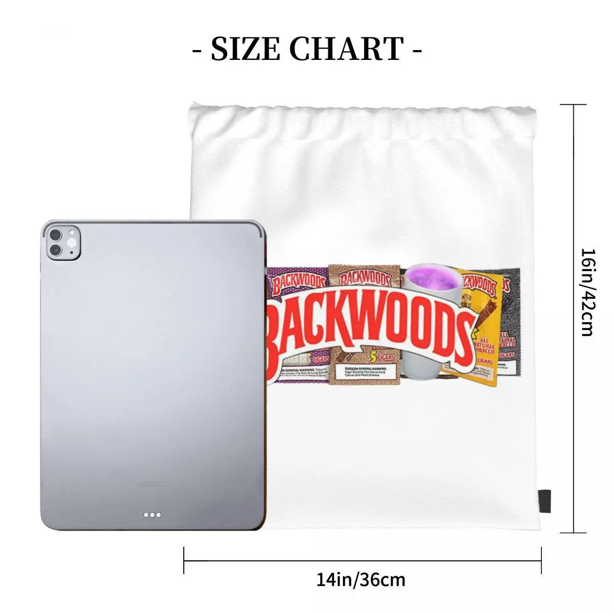 Backwoods Backpacks Casual Portable Drawstring Bags Drawstring Bundle Pocket Shoes Bag Book Bags For Travel School