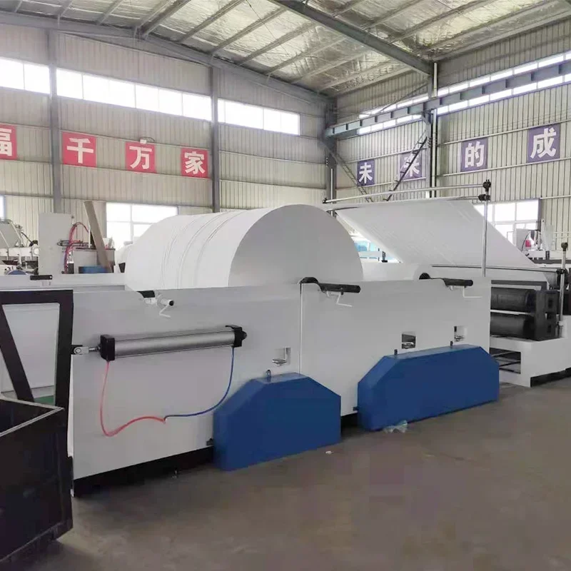 Complete Set Full Automatic Non Stop Toilet Paper Production Line Toilet Paper Rewinding Making Machine