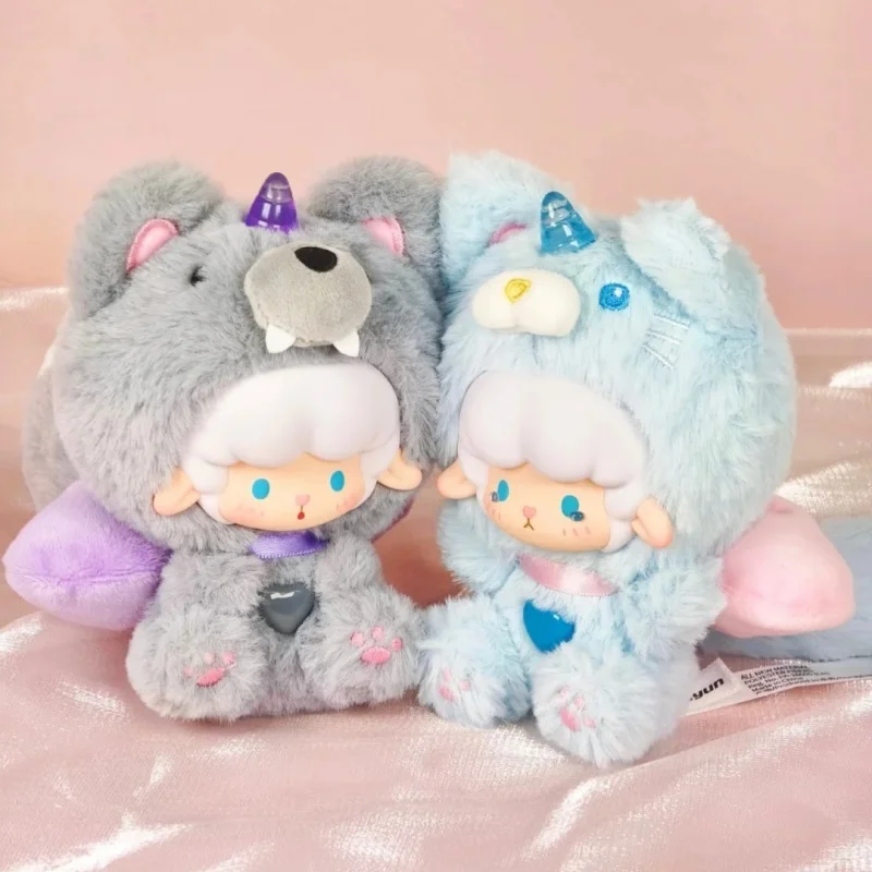 

Натуральная катящаяся овца, Союз животных, милая серия, плюшевое виниловое подвесное украшение, глухая коробка, милый кулон, орнамент, подарок-сюрприз для девочек