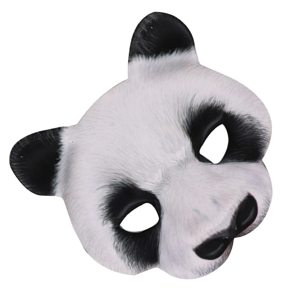 

Panda Mask Halloween Animal Masquerade for Men Women Kids Costume Party Accessory EVA Carnival Festivals Safe Reusable