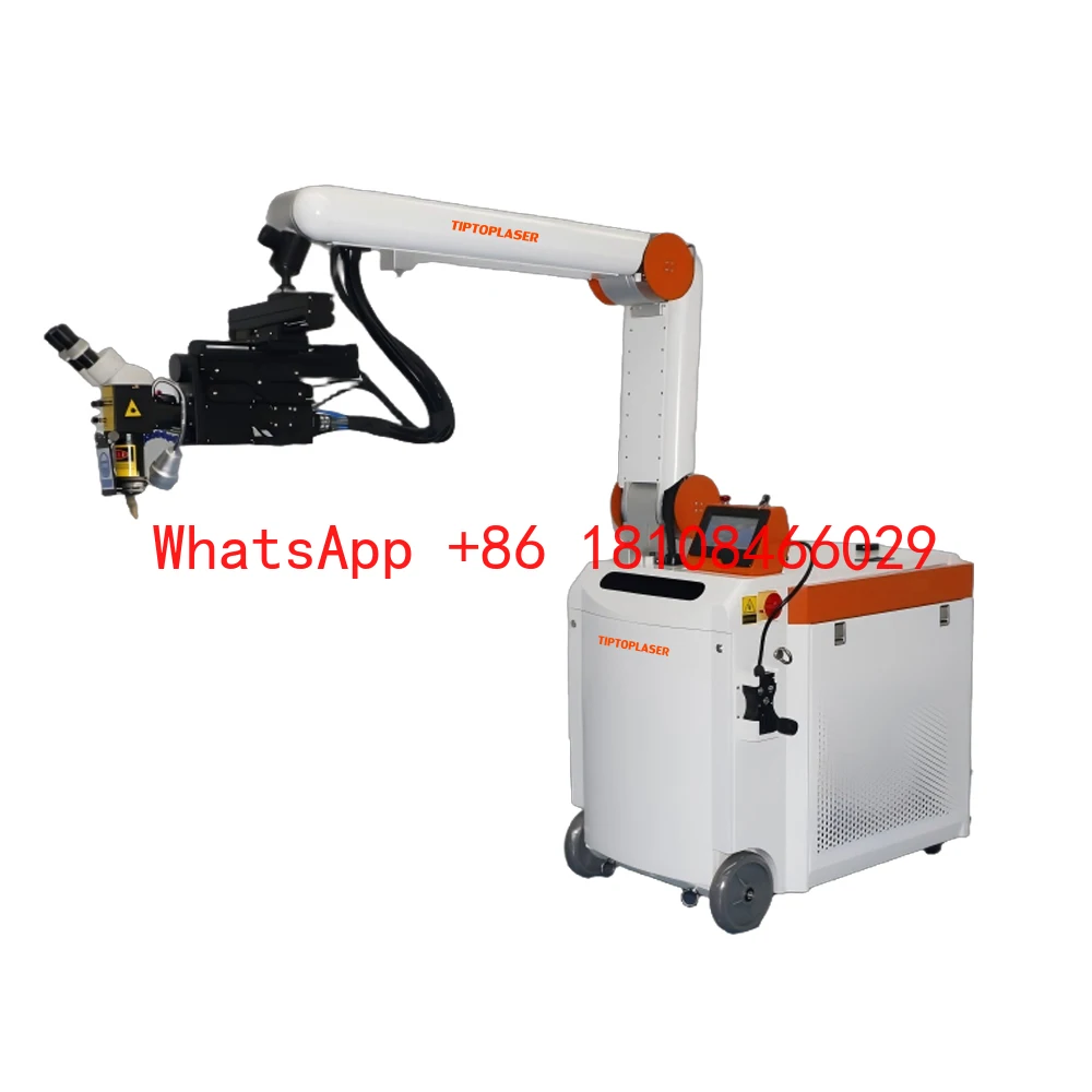 Robotic Arm Laser Welding Machine for Mold Repair 150W 200W 300W 1500W 2000W  QCW CW Laser Source High Precision Metal Welding
