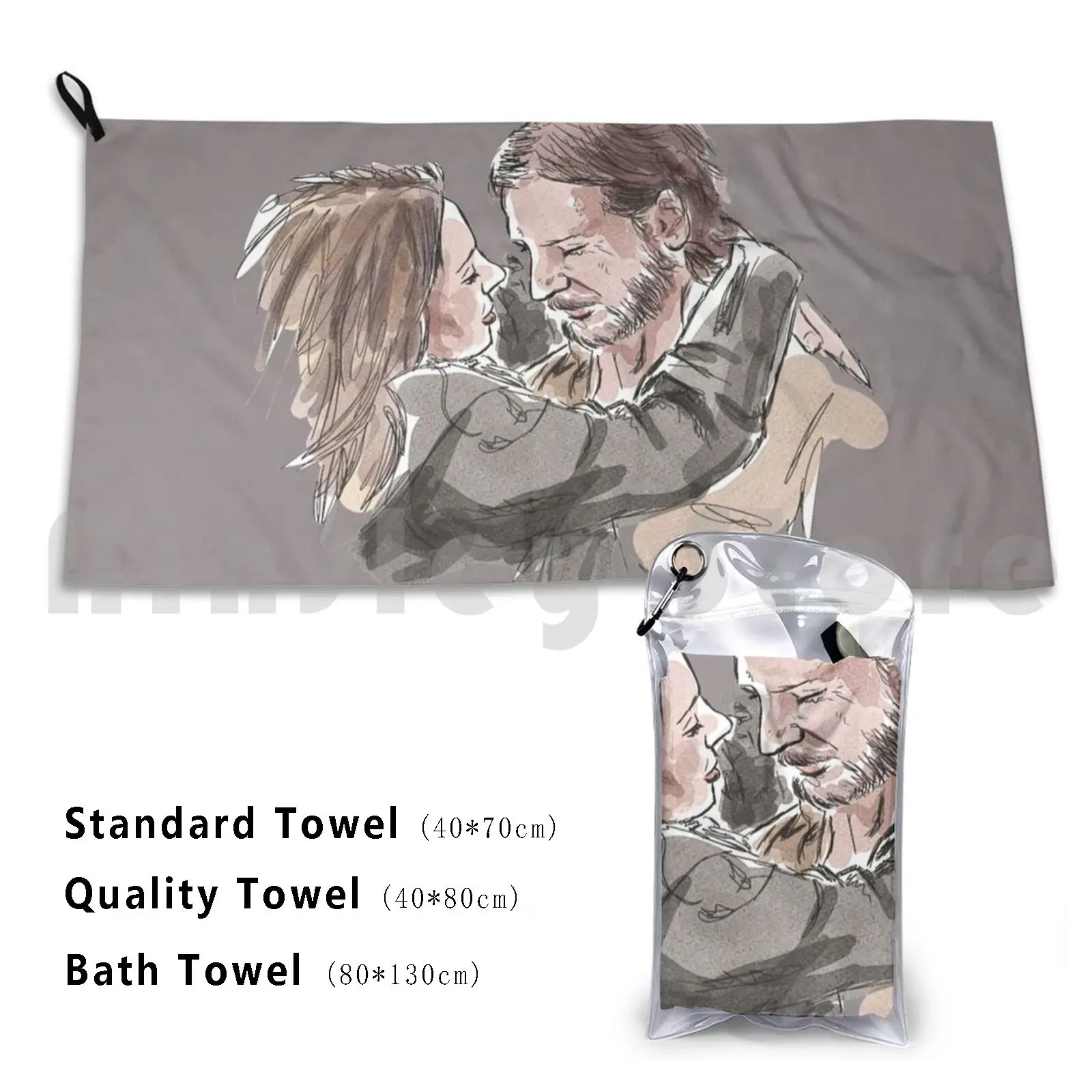 We're Far From The Shallow Now Custom Towel Bath Towel Star Music Shallow Movies Love Bradley Cooper Actor