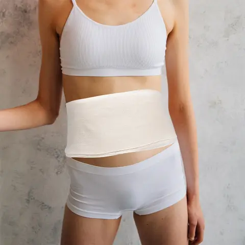Комплект 2х хлопковых бандажей для живота postpartum