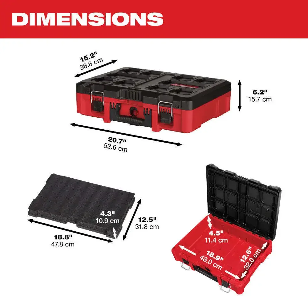 Milwaukee MWE-48-22-8450 Polymer Foam Insert Packout Tool Case