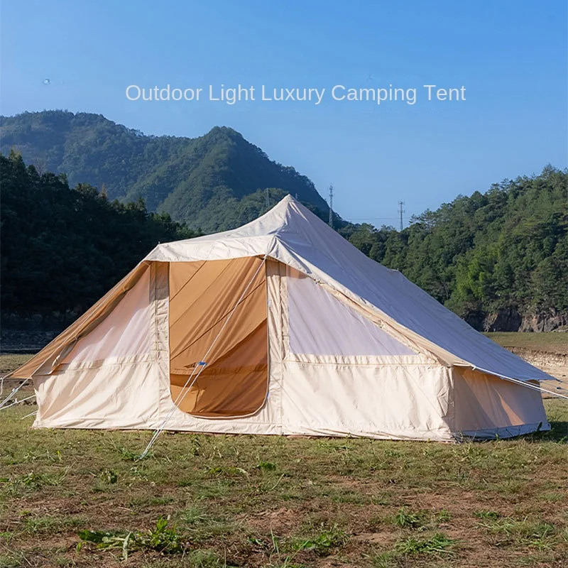 B&B Hotel Tent Outdoor Thickened Rainstorm Double-layer Cotton Tent Light Luxury Camping Tent