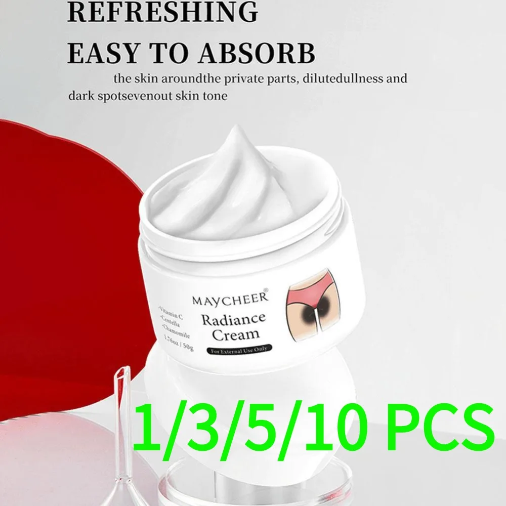 1/3/5/10 Stück glänzende Creme – enthält Vitamin C, private Teile, Achselhöhlen, Gelenke, verbessert das Melanin-Aussehen, beleuchtet die Haut