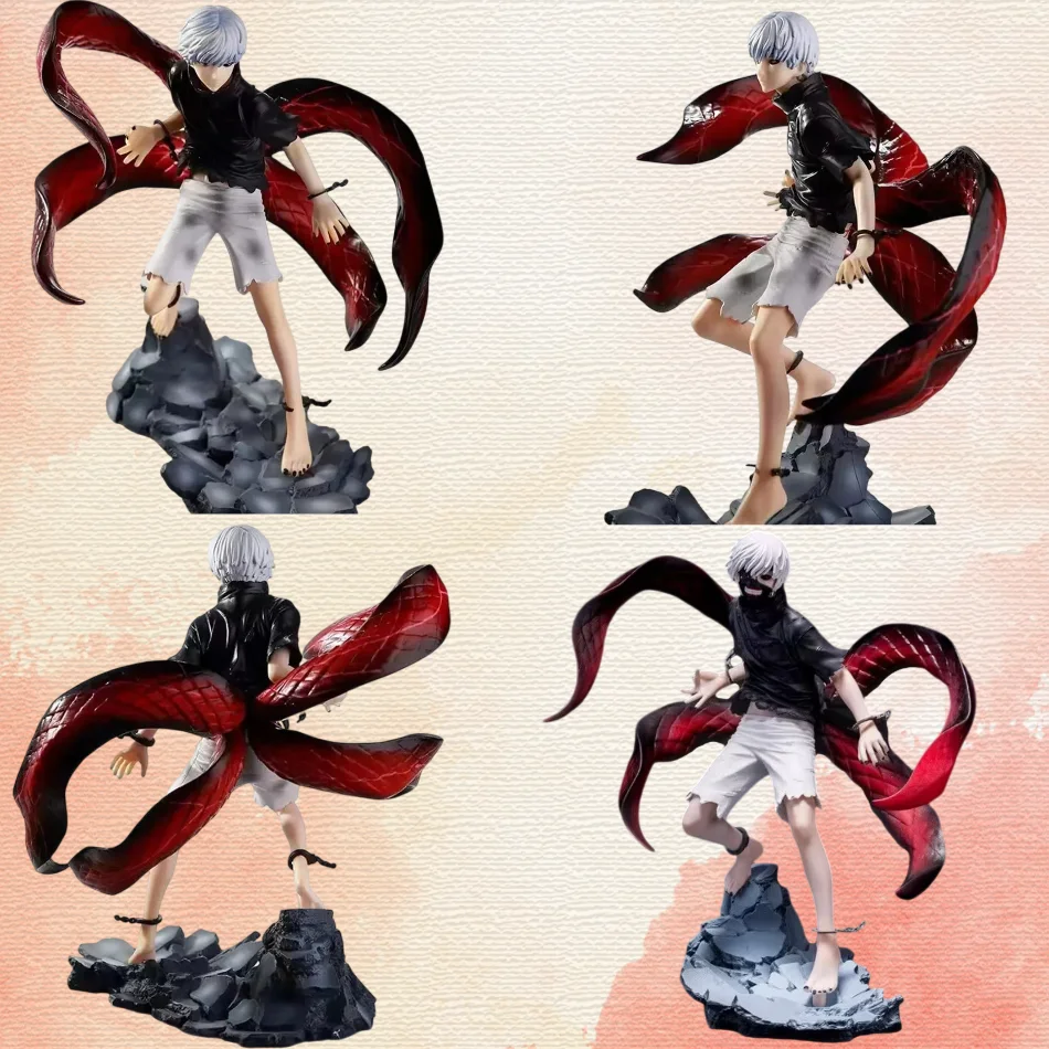 Figura de Ghoul de Tokio, máscara de ciempiés, ciempiés, cara cambiable, figura de animación Kaneki Ken, adornos decorativos periféricos