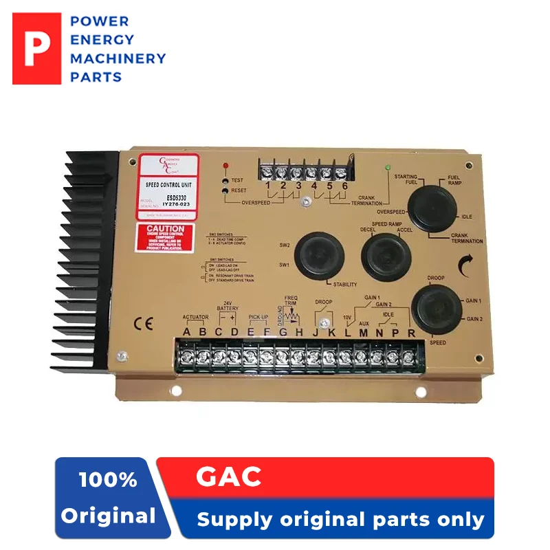 Original ESD5330 Speed Controller for Heavy Duty Actuators Diesel generator set controller Board