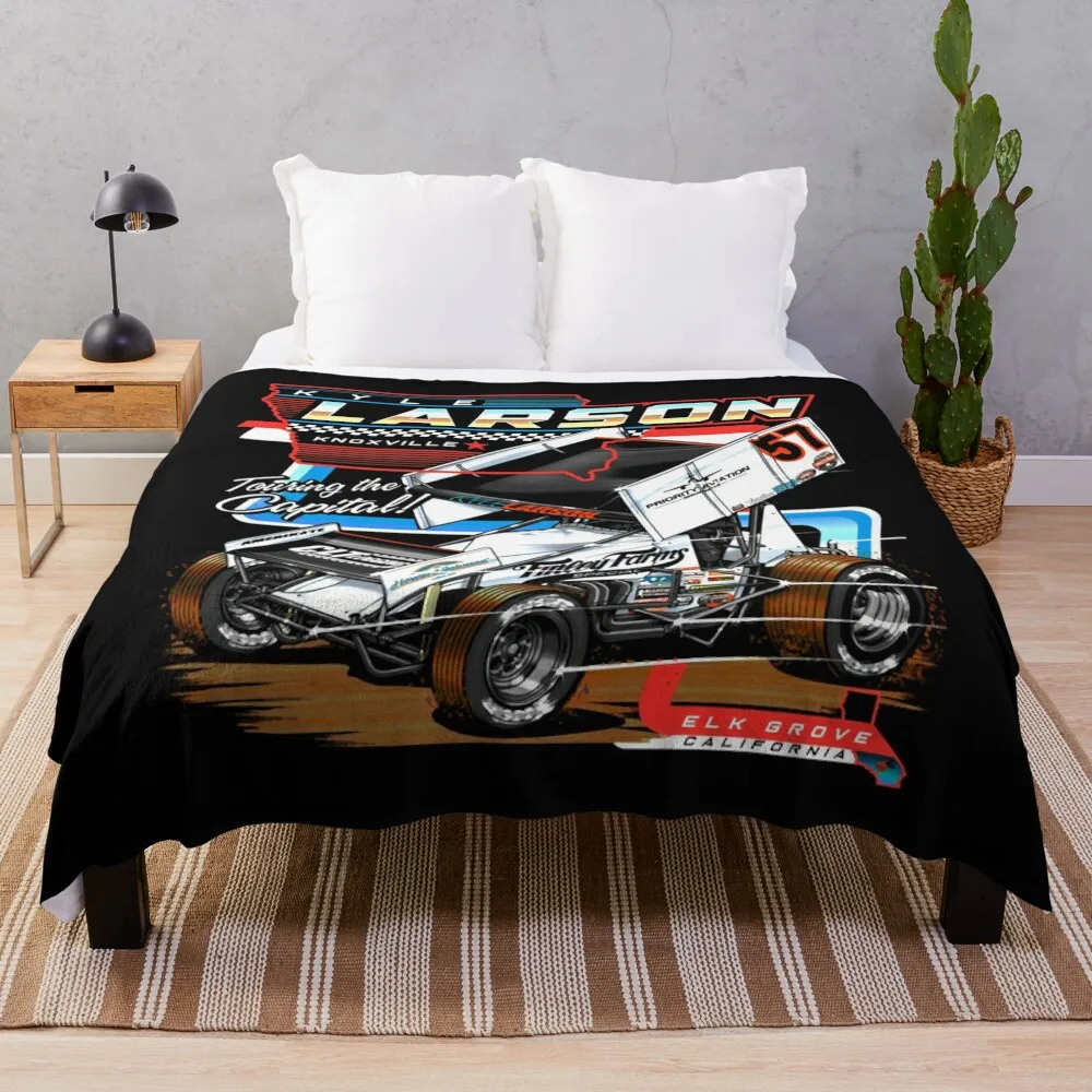 

KYLE LARSON 12, Одеяло Kyle Larson, роскошные брендовые фланелевые начинки, идеи подарков на день Святого Валентина, одеяла