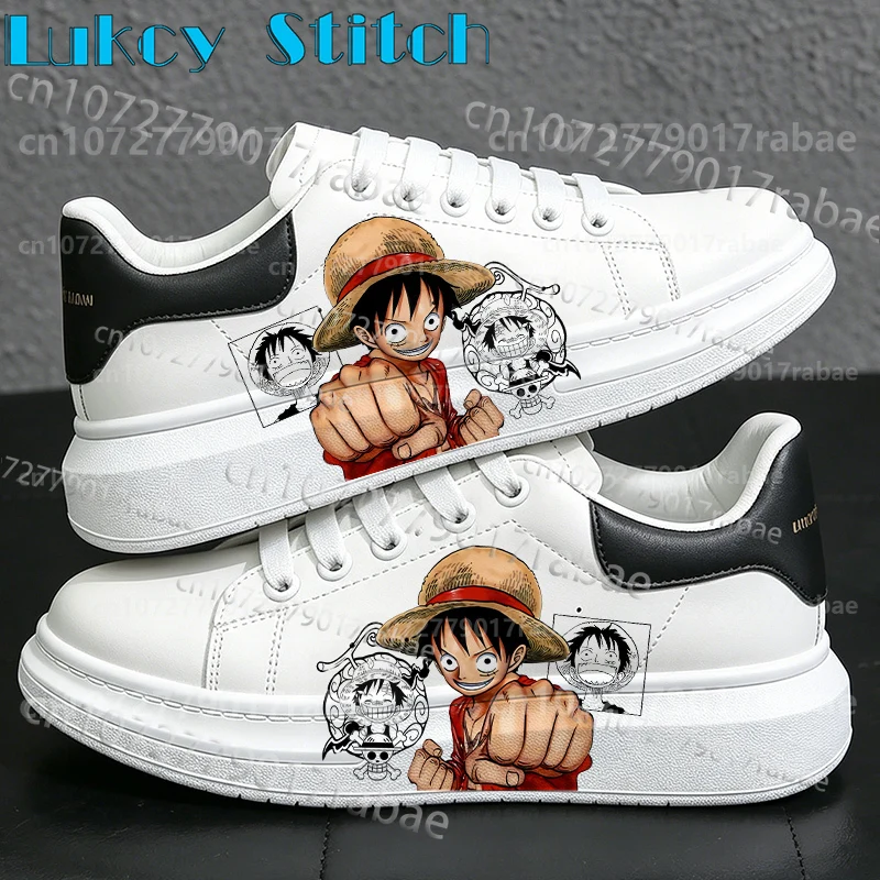 

Popular Anime Luffy Board Shoes Adult Wear Resistant Summer Breathable Waterproof Leather Lightweight Shoes Man Woman