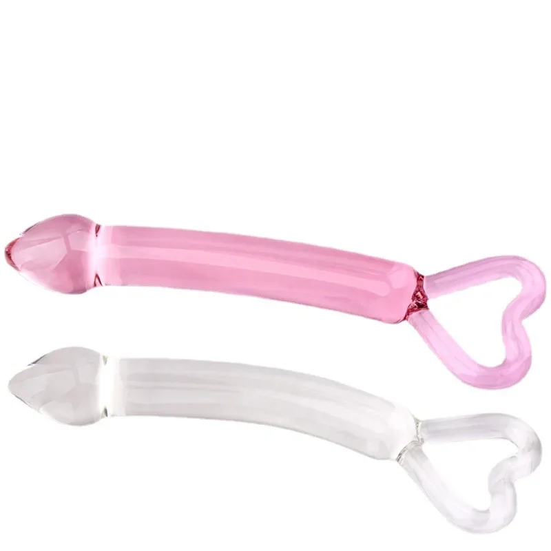 جديد على شكل قلب كريستال القضيب أواني الذكور الإناث عودة المحكمة المكونات الشرج سيلا حبة الاستمناء عصا الاحترار المنتجات الجنسية #5