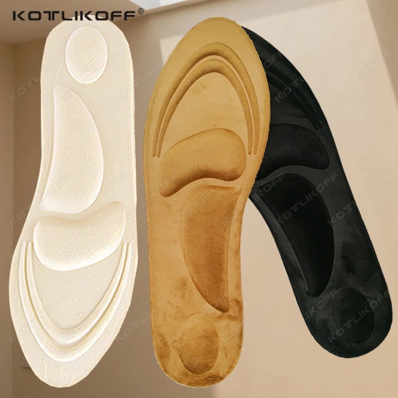 

5D массажные стельки с эффектом памяти, сохраняющие тепло, спортивные стельки, дышащая подушка для мужчин и женщин, ортопедические стельки для поддержки свода стопы, зимние стельки для ухода