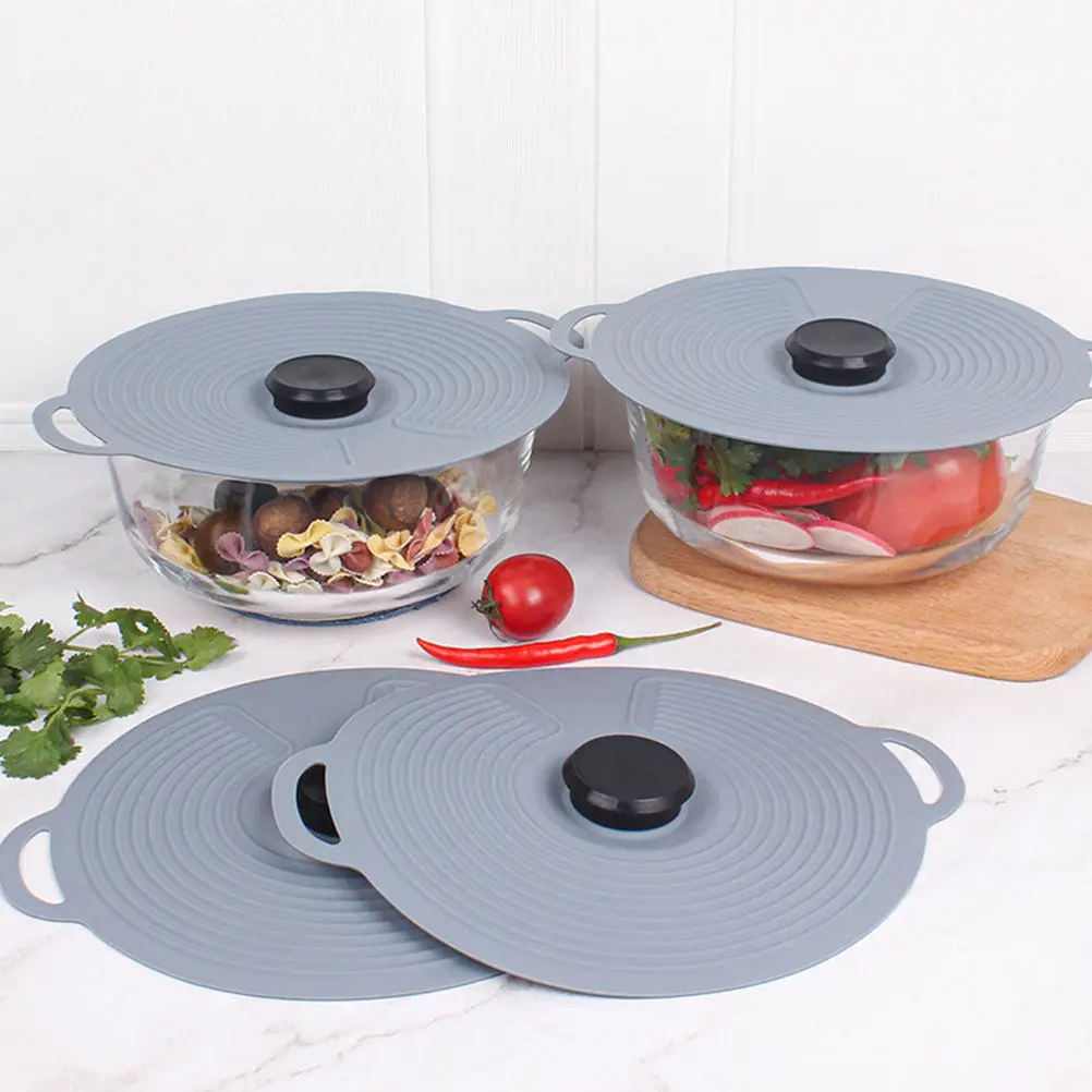 Silicone Food Cover Multipurpose Pot Lid Heat Resistant Stretchable for Bowls Pots Microwave Storage Preservation