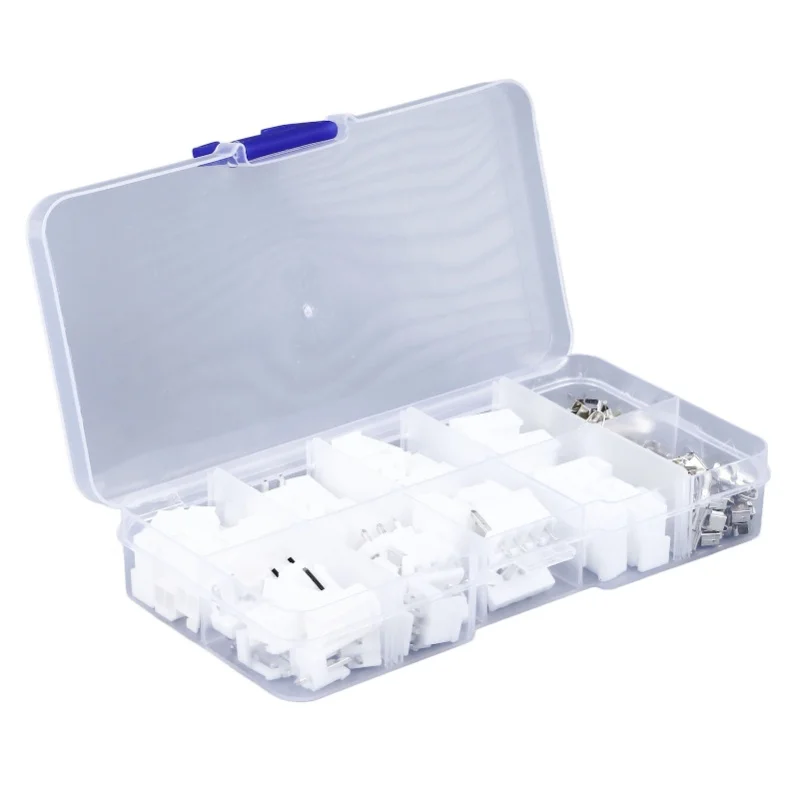 120PCS VH3.96 Connector Kit 2P-4P 3.96MM Housing Plug Straight Pin Socket Screw Terminal Block Connector Kit