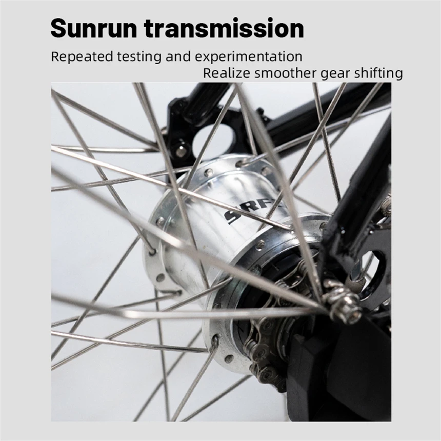 دراجة Litepro ثلاثية قابلة للطي مقاس 16 بوصة داخلية 3 سرعات على شكل حرف C، دراجة محمولة خفيفة الوزن للغاية للبالغين