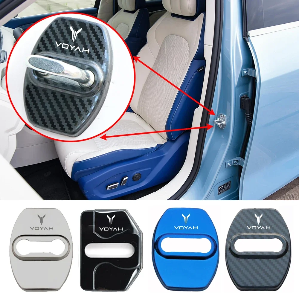 Car Door Lock Cover Auto Emblem Case for DFL DFM DFSK DFMC Dongfeng Voyah Free Dreamer Passion H53 Car Styling Accessories