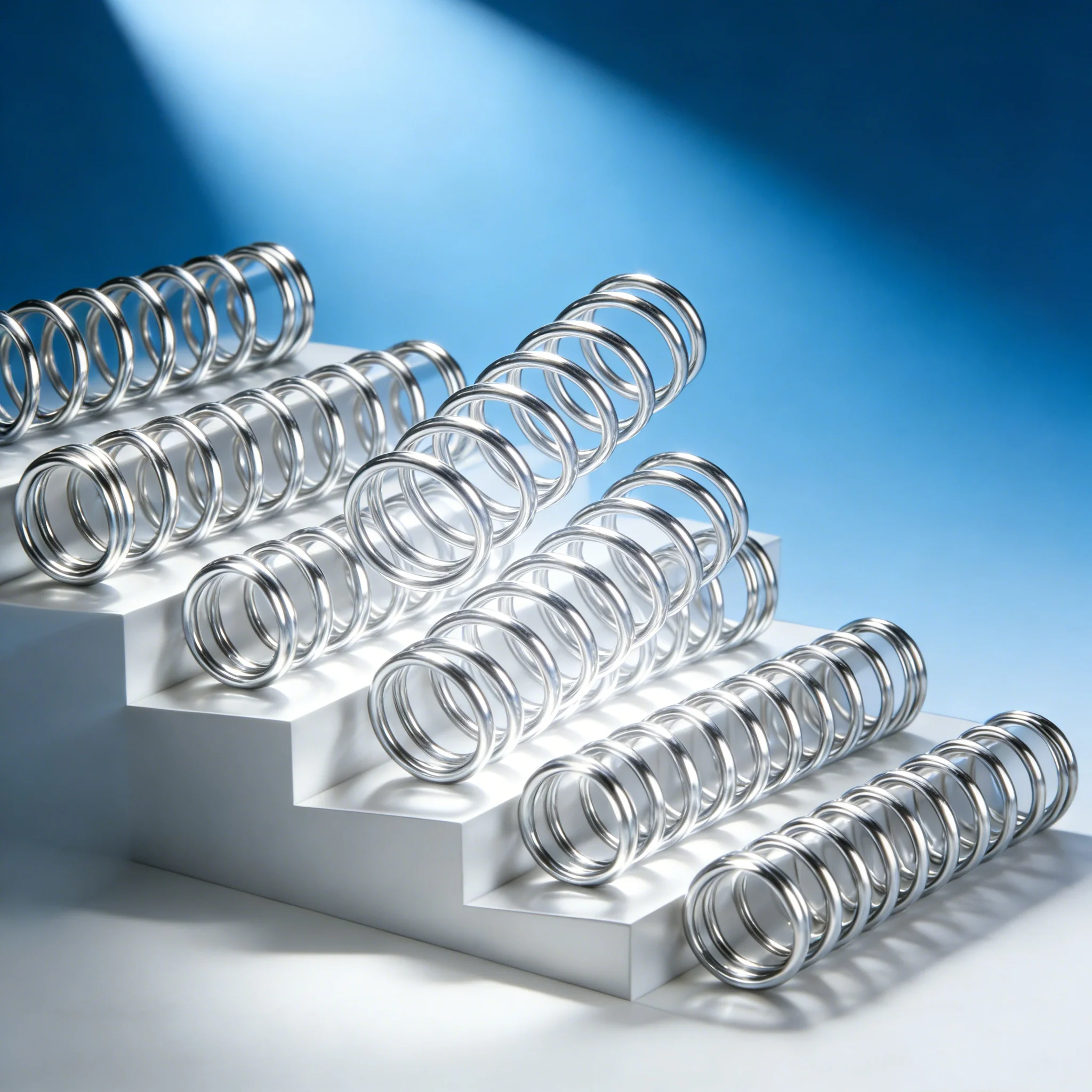 5pcs/Lot  1.6mm Stainless Steel Compression Spring OD 10-30mm Length 55mm to 120mm