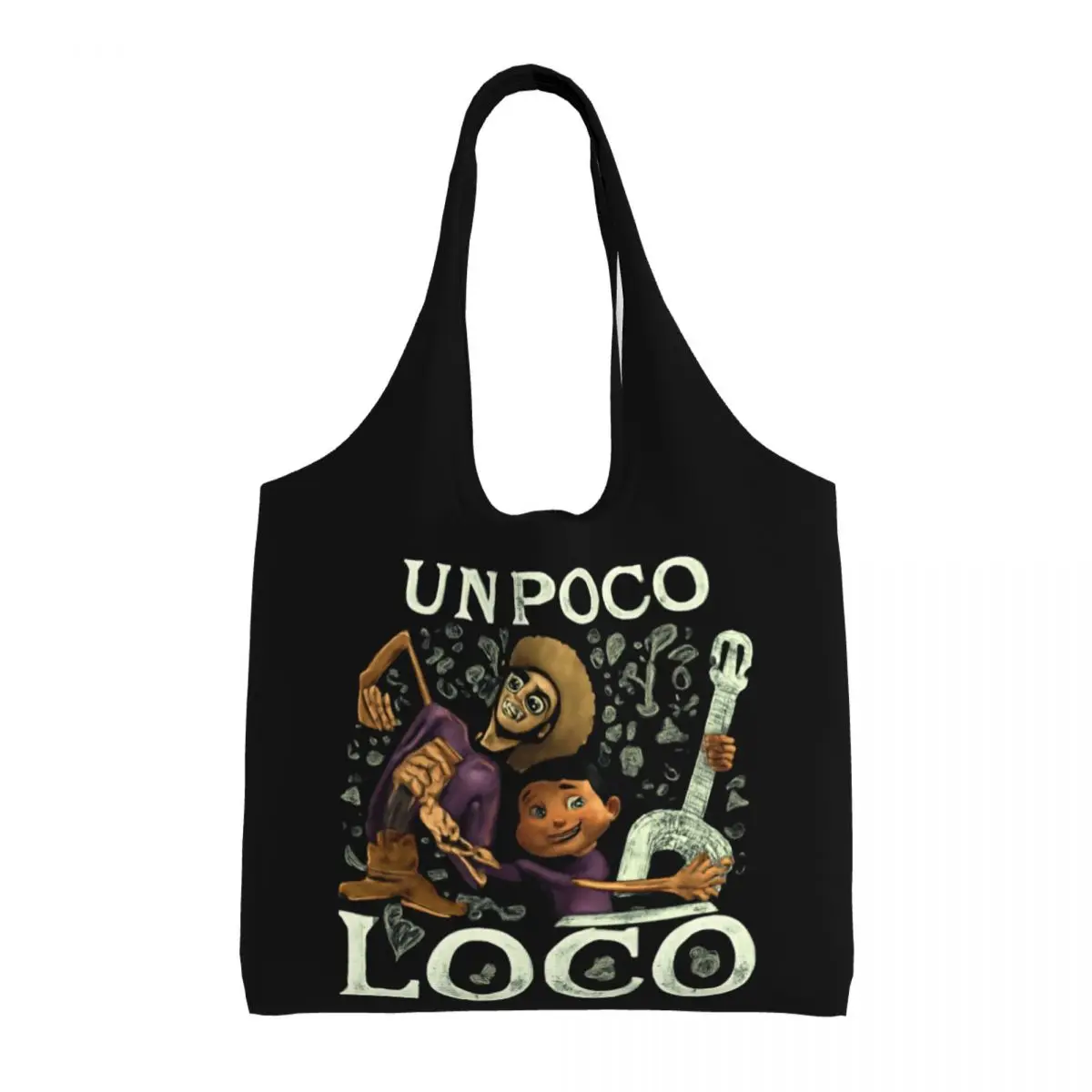 

Un Poco Loco Large Capacity Canvas Tote Bag Single Shoulder Work Commute Bag For Women Eco-Friendly Shopping Bag