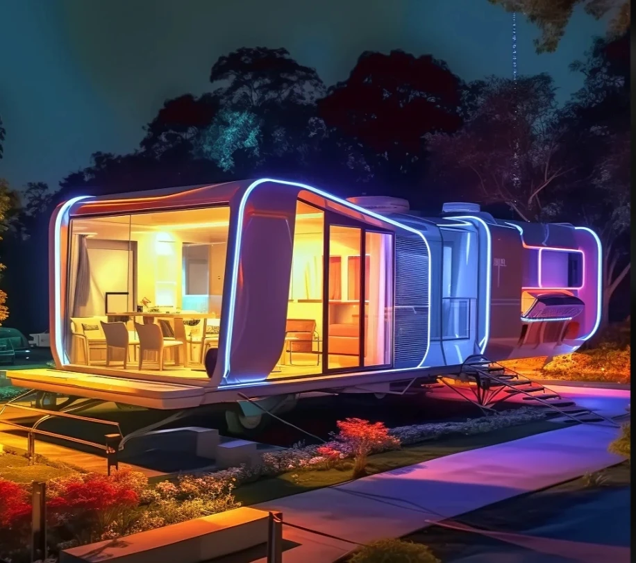 Modern Expandable Container Prefabricated Tiny House Portable Space Capsule Cabin for Resort Hotel or Sleep House