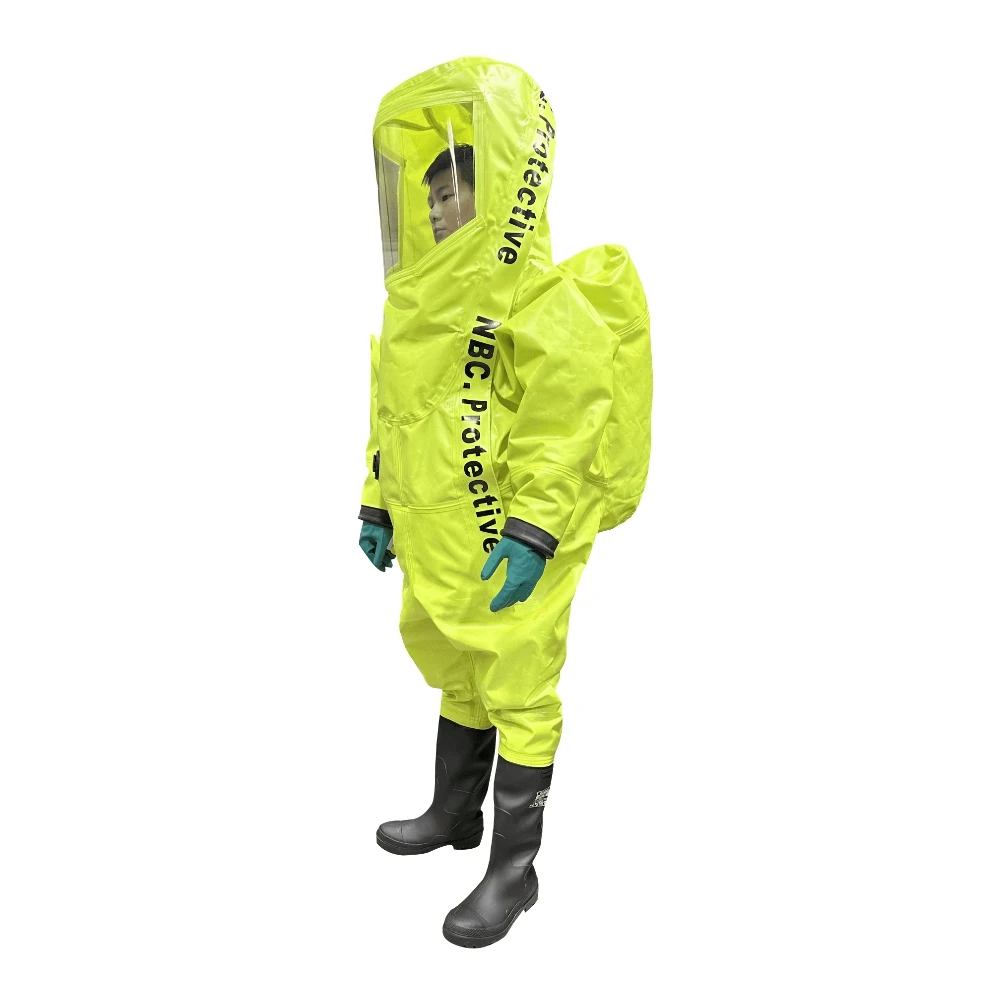 Airtight Anti-Static Safety Suit Fireproof PVC PE Acid Alkali Protective Workwear Coverall Leather PP HPPE Work Environments