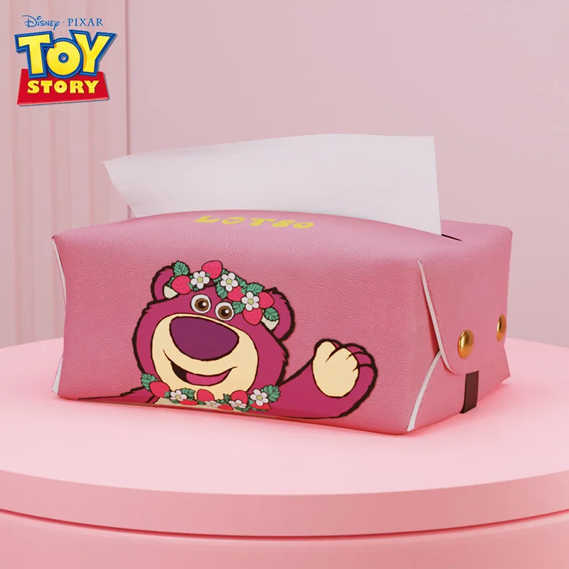 

Disney Lotso Car Tissue Holder Creative Cute Cartoon Home Office Hanging Paper Napkin Tissue Box Cover Holder Portable Paper Box