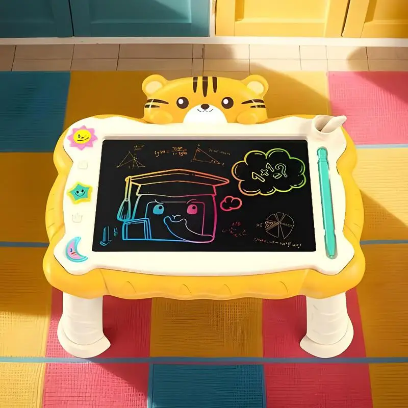 Drawing Pad For Kids Educational Doodle Pad With Stand Reusable Learning Tool Art Supplies For Home School Travel