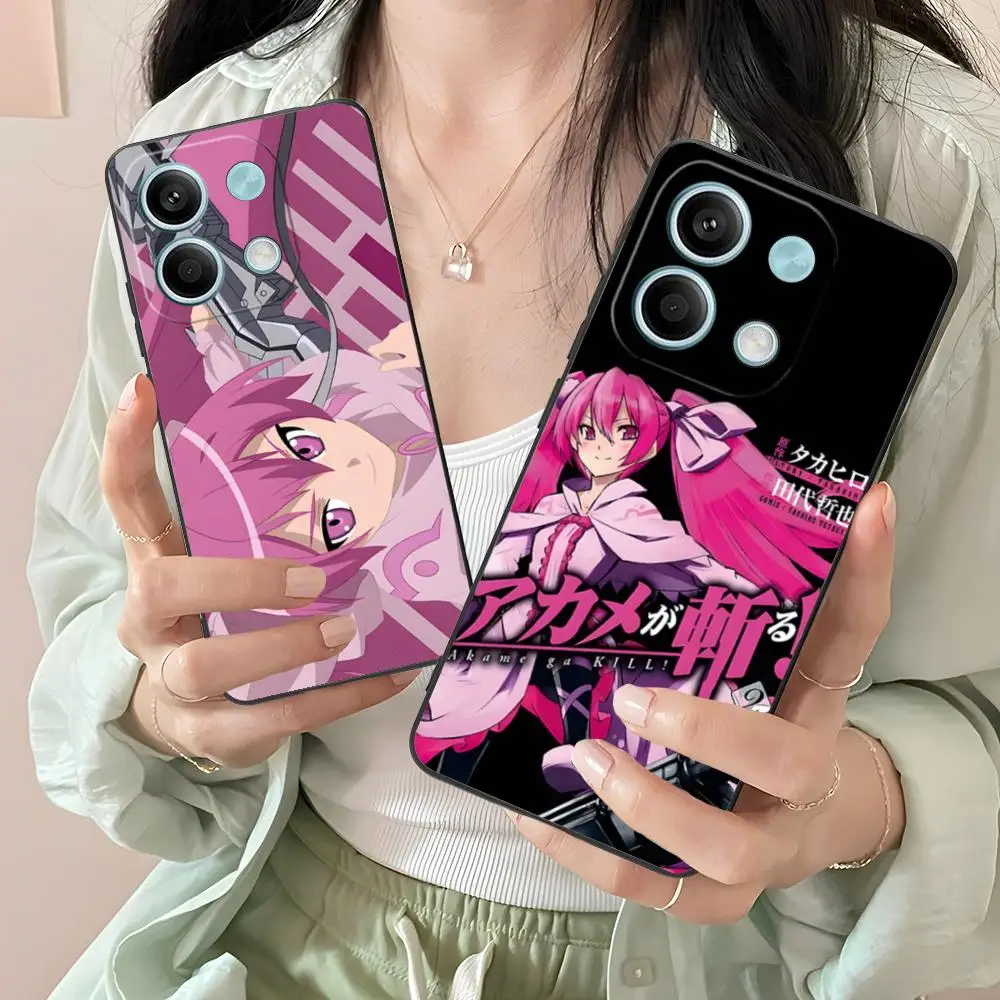 

Akame Ga Kill Mine Phone Case for Xiaomi Redmi Note 14 13 12 11 A5 3 2 1 Pro Plus 4G 5G Colour Printing Pretty Cover Luxury