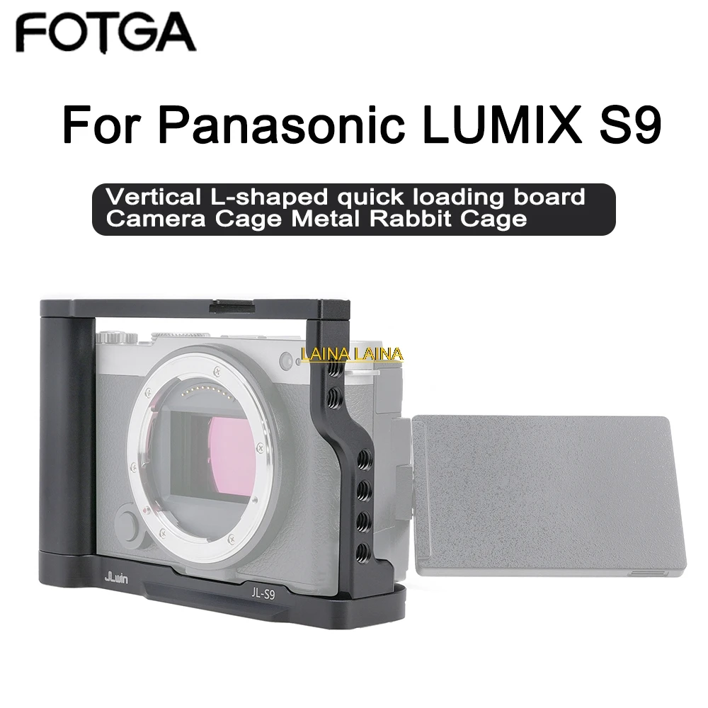 

Клетка для камеры FOTGA для Panasonic LUMIX S9, с отверстиями Arri, для штатива, с рукояткой, аксессуары для фотосъемки