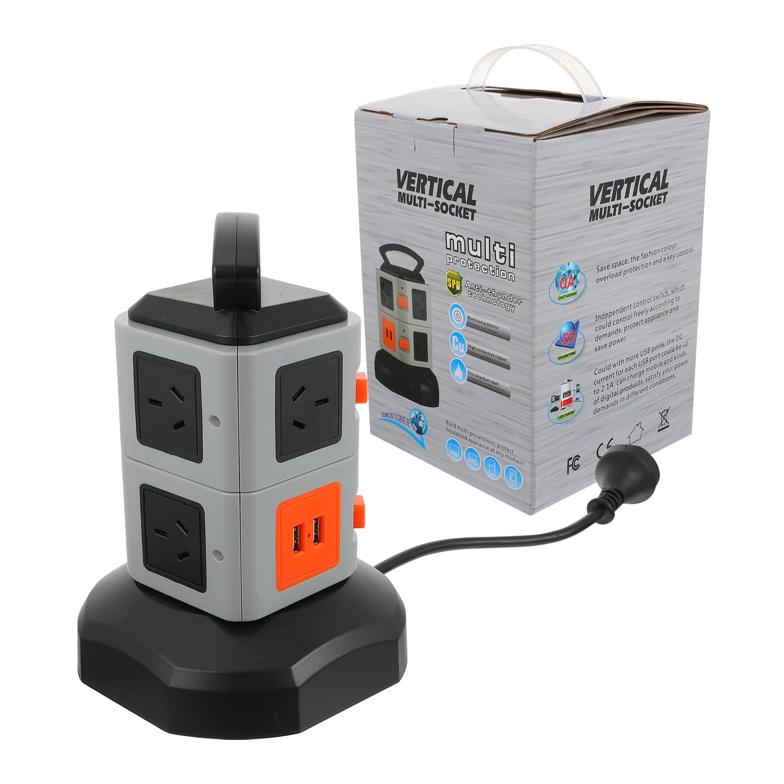 

Умная зарядная розетка, модная плата с защитой от перенапряжения, розетки из меди