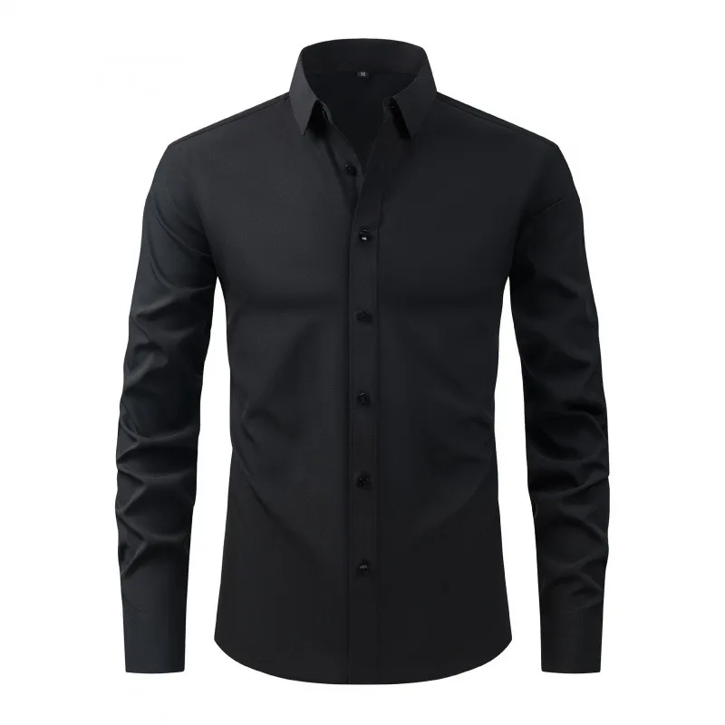 

Men's Shirt Shirt Simple Business Thin Shirt Fashion Solid Color Spring and Summer New Men's Clothing