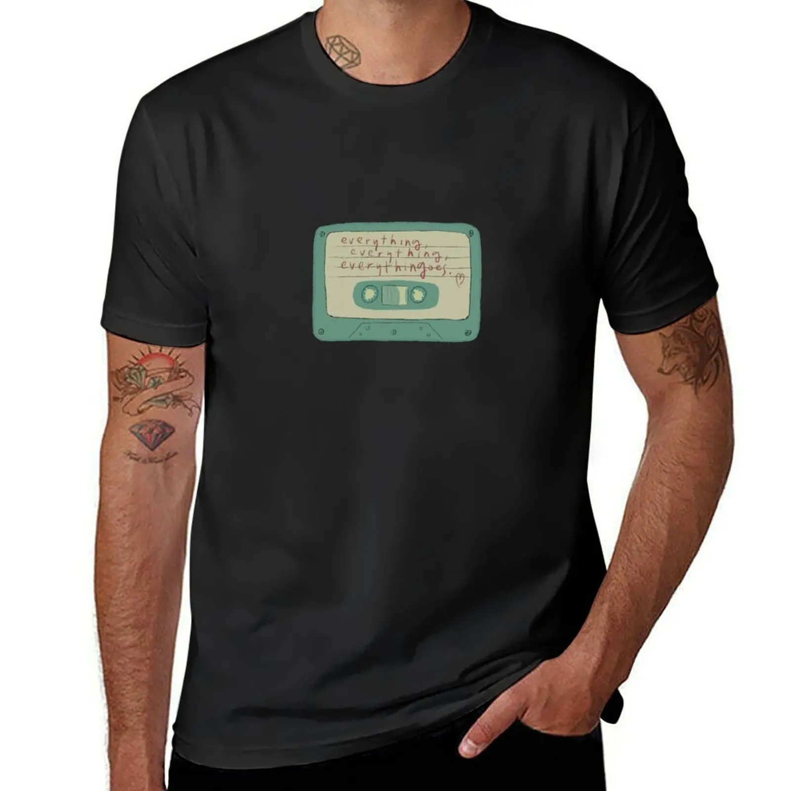 Everythingoes Cassette T-Shirt sublime cute tops Men's t-shirt