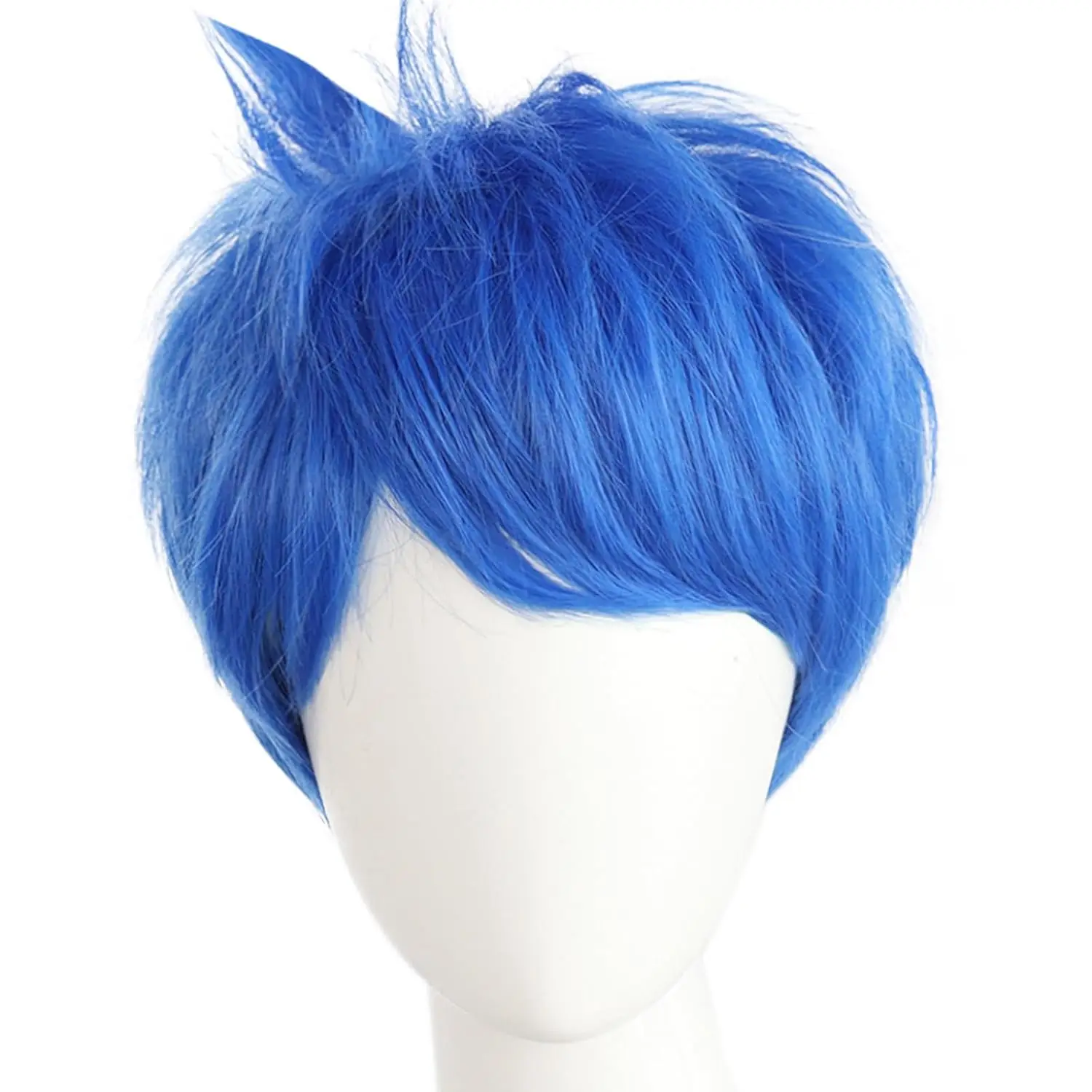Women Short Blue Synthetic Wig for Joy Cosplay Wig Joy Outfits Joy Anime Wig Joy Wig for Halloween Party Wig for Christmas Party