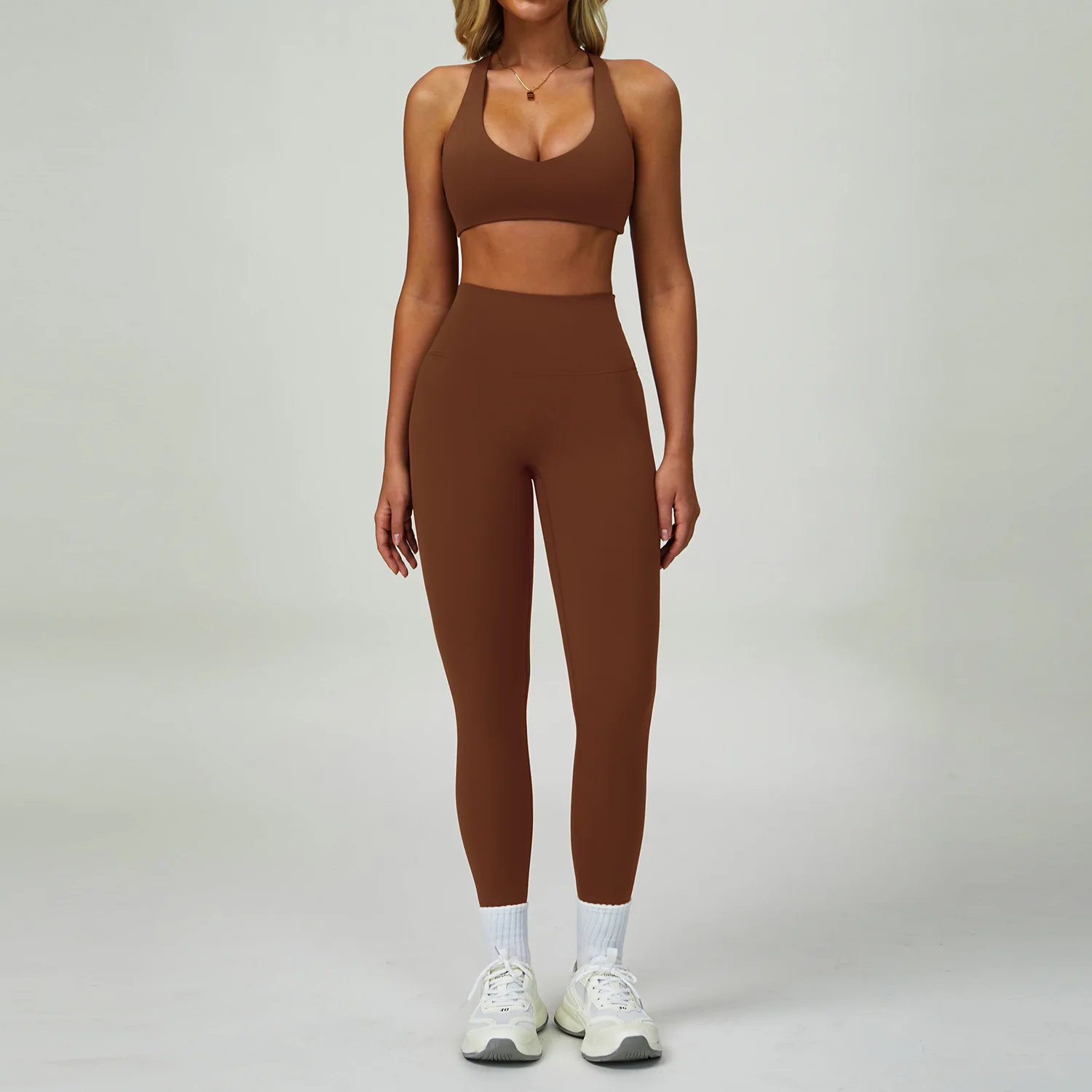 2/3PCS Women's Tracksuit Yoga Set Push Up Workout Sportswear Gym Clothing High Waist Leggings Fitness Long Sleeved Sports Suits