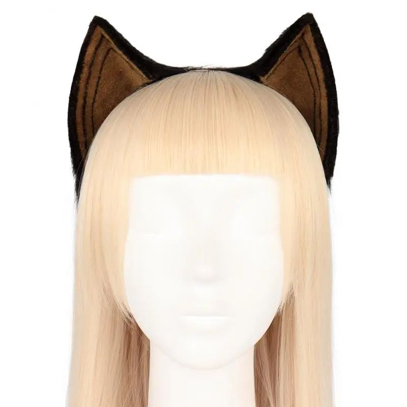 

Kawaii Cat Ear Headband Simulated Furry Beast Ears Hair Hoop Anime Lolita Costume Accessories Halloween Stage Performance Props