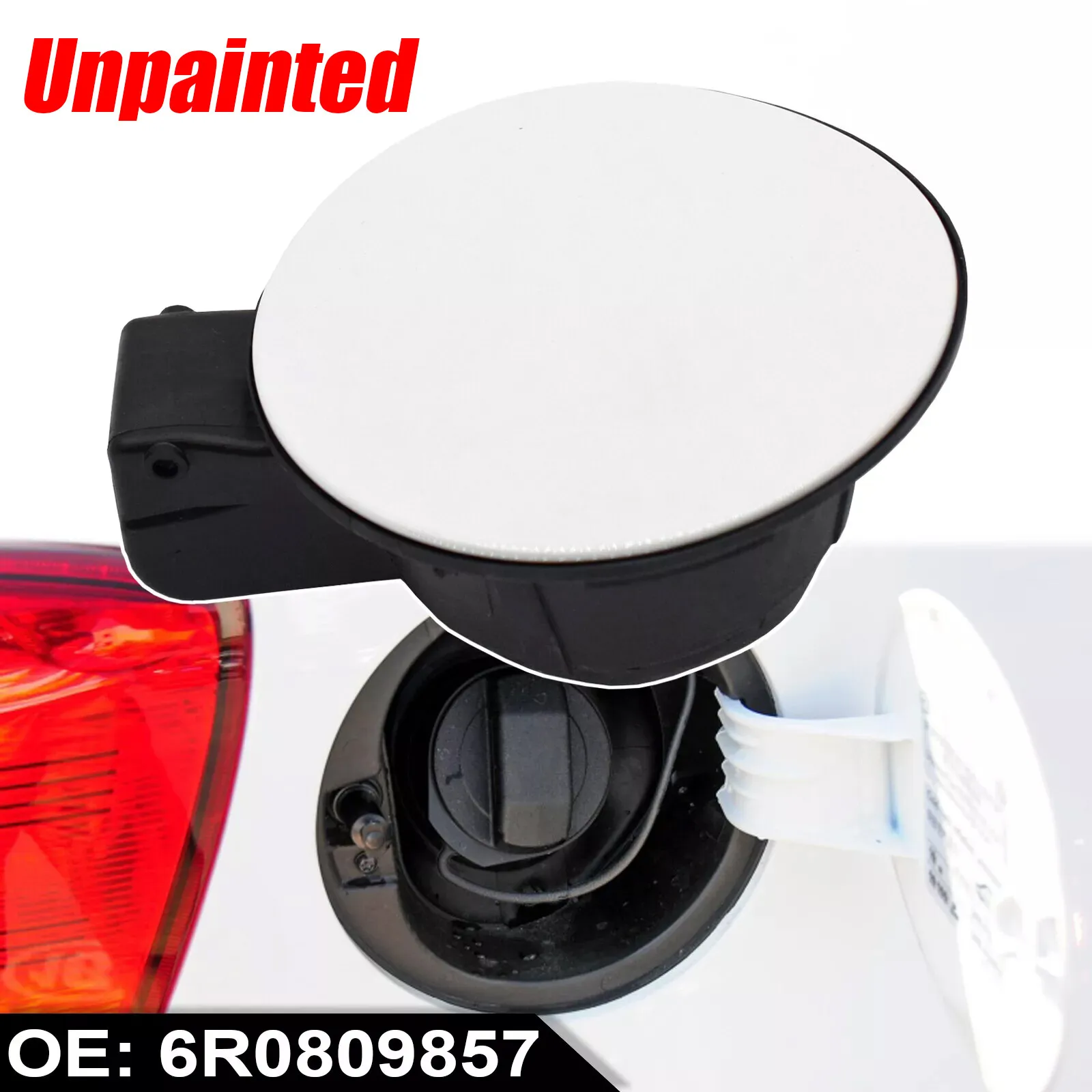 

6R0809857 Fuel Gas Tank Door Lid Cover Flap Cap Unprimed For VW Polo 2014-2016