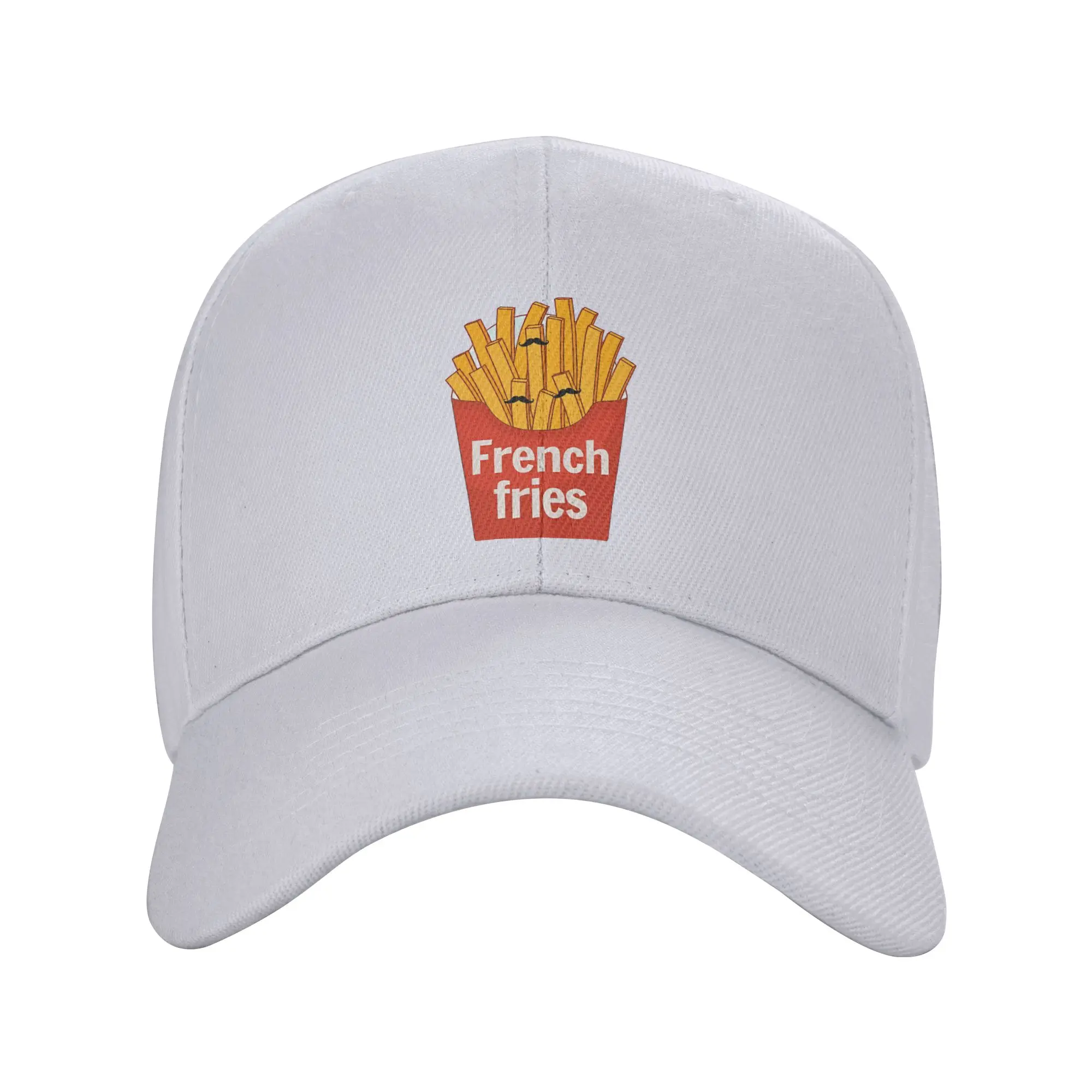 Fashion French Fries Fast Food Pun Curved Brim Baseball Cap Trendy Street Fashion Summer Woman Hat