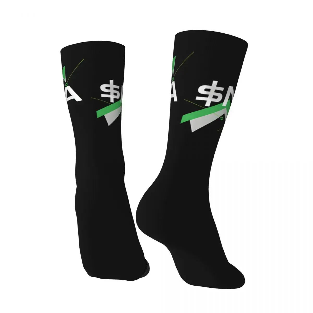 Crazy compression Nvidia Stock Sock for Men Harajuku Nvidia Quality Pattern Crew Sock Novelty