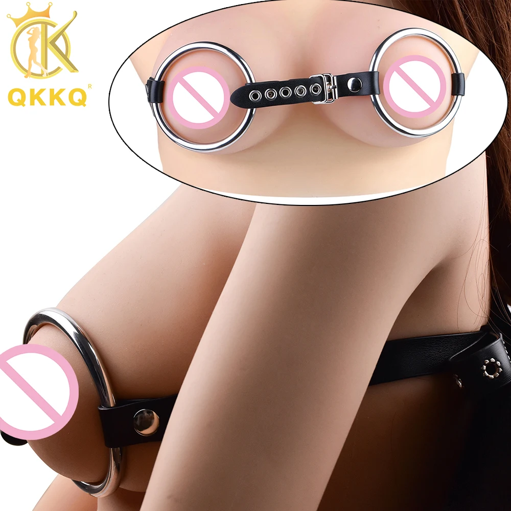 

QKKQ New Wearable Nipple Stimulator Stainless Steel Chest Bondage Nipples Flirting Breast Pleasure BDSM Sex Toys Couple Pleasure