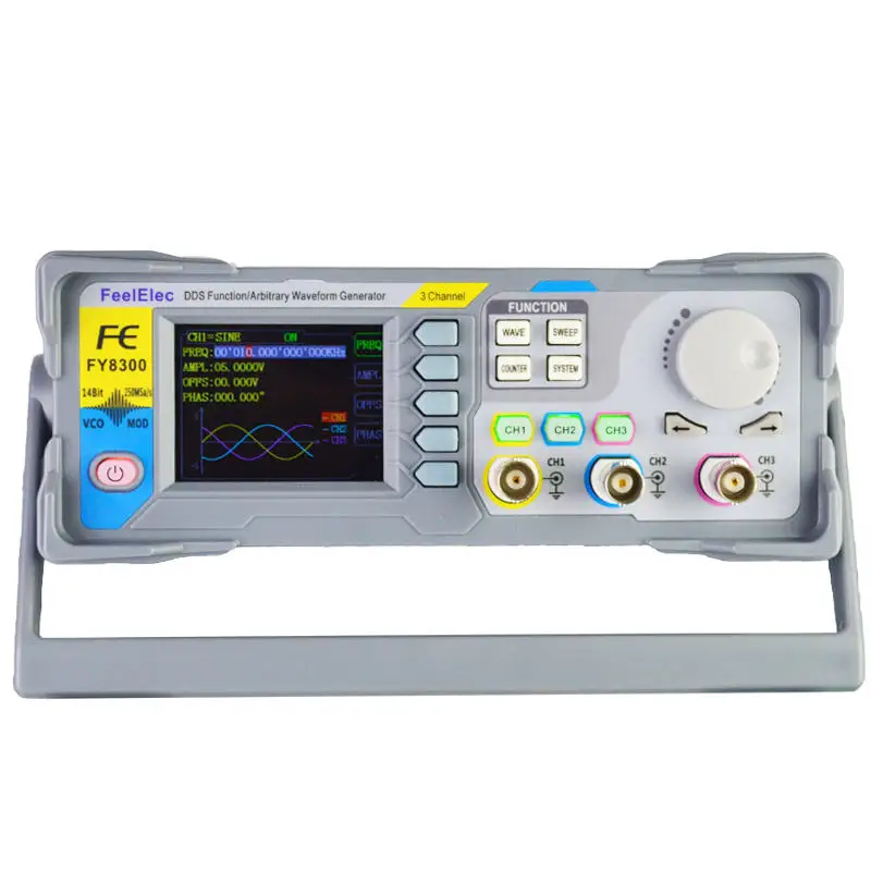 FY8300S-20M 20MHz 3-Channel DDS Function Arbitrary Waveform Signal Generator with 4CH TTL Level Output