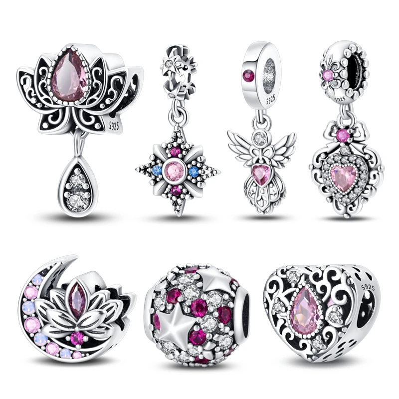 

Новая романтическая классическая серия из стерлингового серебра 925 пробы — подвеска в виде бирюдианского лотоса, подходит для браслета Pandora, сделай сам, бусины, женские ювелирные изделия, подарок, оригинал