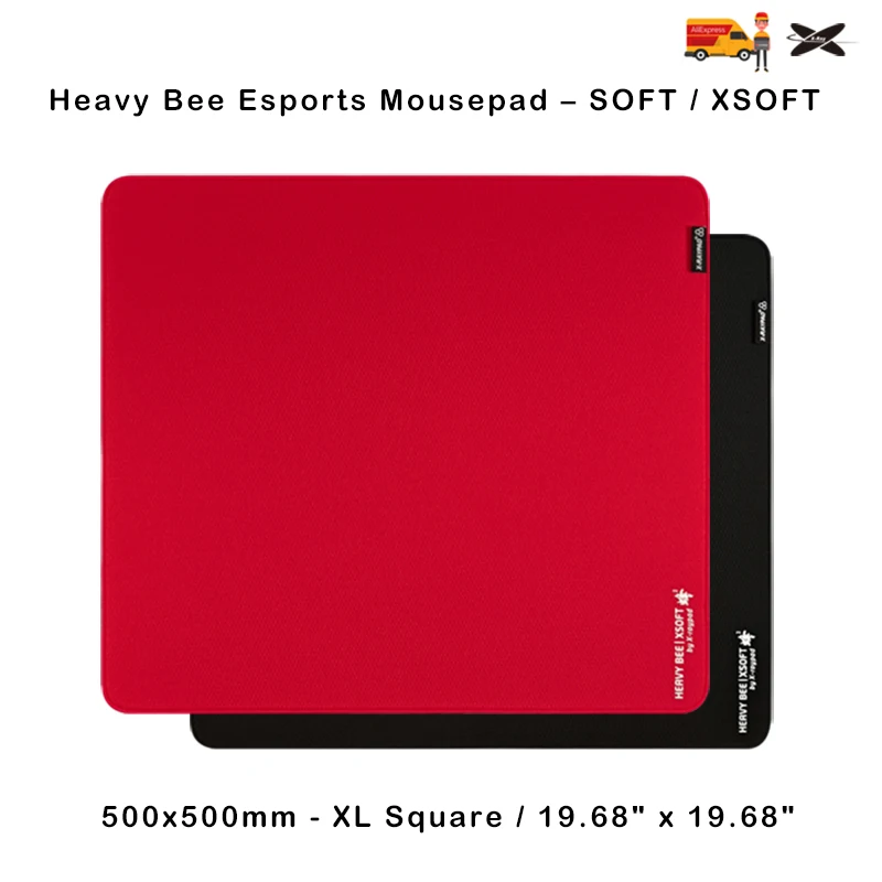 500x500x4mm X-Raypad Unique Heavy Bee Esports Mousepad  SOFT / XSOFT