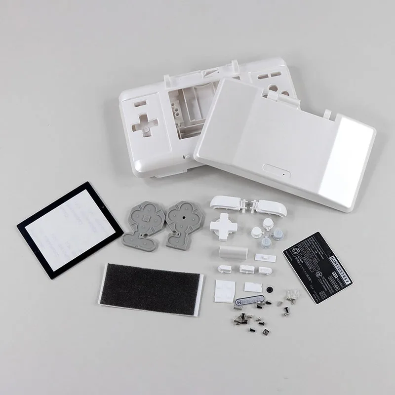 1 مجموعة ل نينتندو DS ل NDS لعبة وحدة التحكم استبدال حالة إصلاح أجزاء كامل الإسكان شل غطاء مع أزرار ومسامير #6