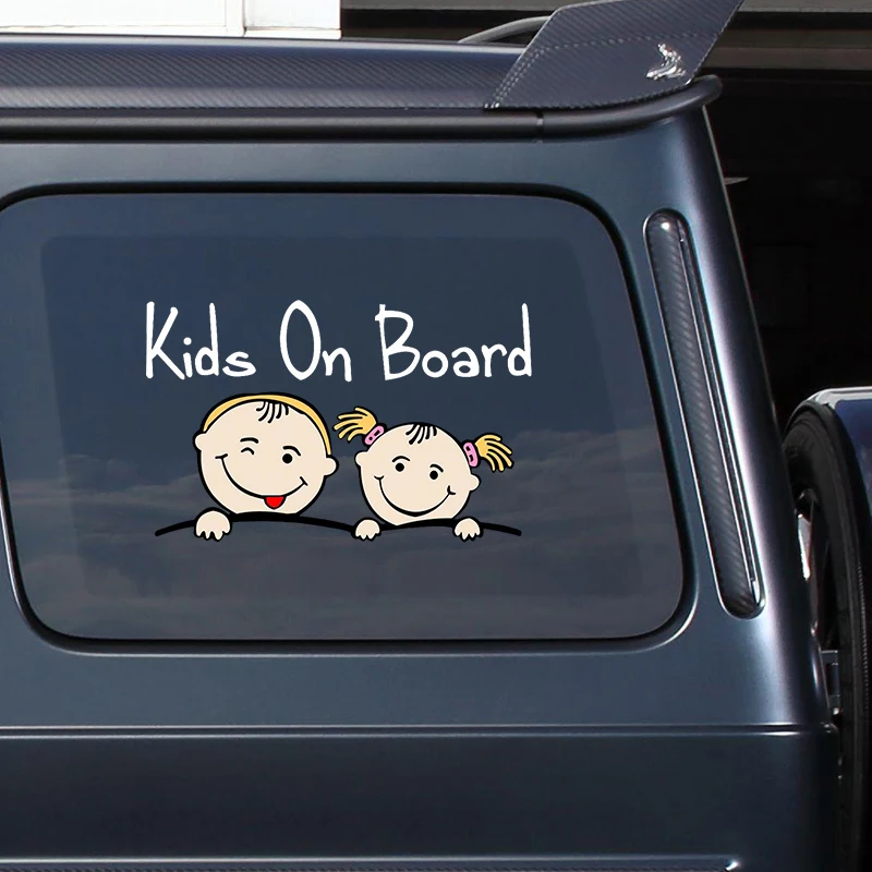 V1404# Car Sticker Kids Baby On Board Waterproof Vinyl Decal Car Accessories Decor Pegatinas Para Coches view 3