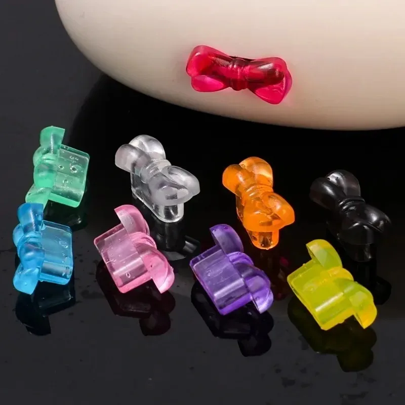 10/1 Uds tapón antipolvo encanto Mini tapones antipolvo de plástico tipo C para Iphone Xiaomi Samsung accesorios cubierta protectora de puerto de carga de teléfono