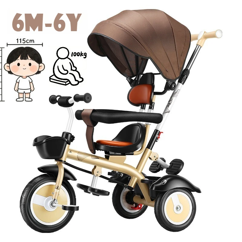 

Детский трехколесный велосипед Trike для детей 1-3-5 лет, детский велосипед для детей 2-6 лет, большая тележка Triciclo infantil carrinho