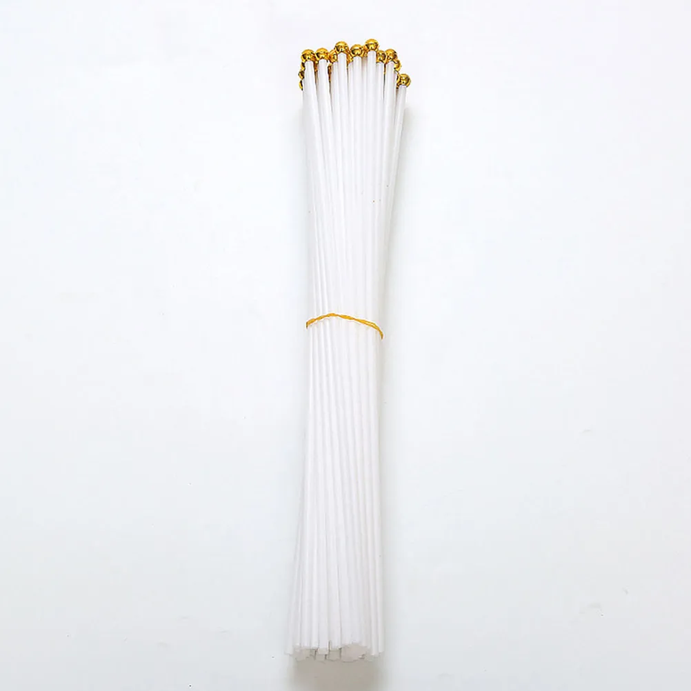 200Pcs Plastic Flag Sticks Handheld Lightweight Smooth Surface Flags for Festive Party Sports Conference Replacements