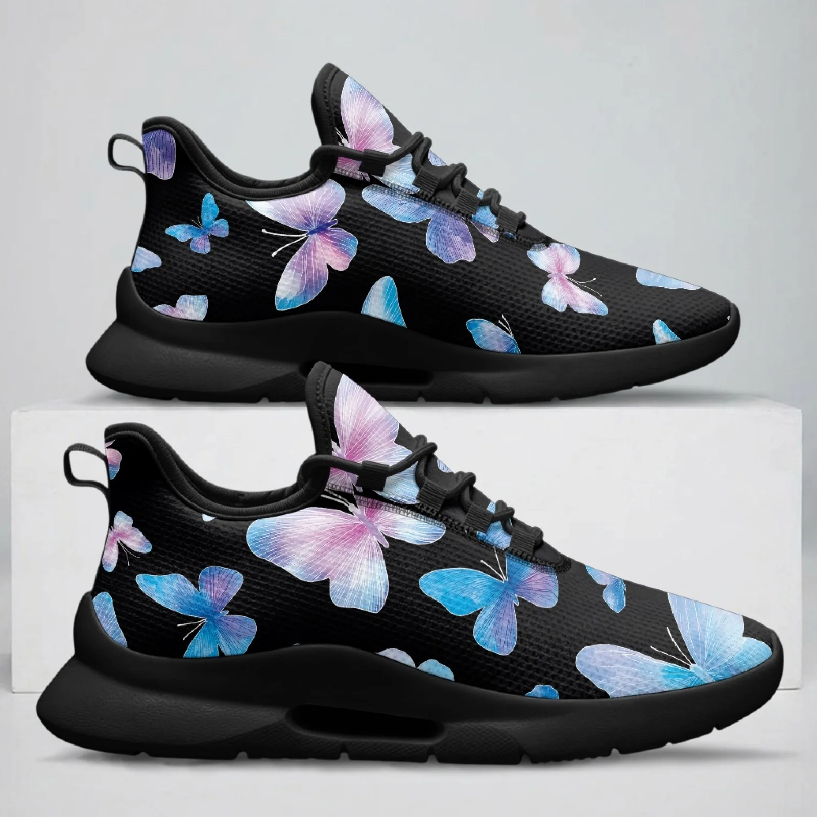 XIXIRIMIDO Women's Lace-up Casual Shoe Nurse Shoes Women's Sandals Men's Sneakers and Casual Shoes Tenis Feminino Butterfly
